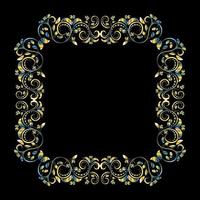 Decorative frames, Retro ornamental frame, Vintage rectangle ornaments and ornate border vector