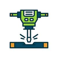 jackhammer icon for your website, mobile, presentation, and logo design. vector