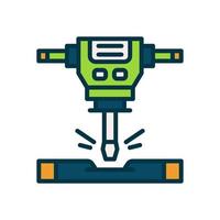 jackhammer icon for your website, mobile, presentation, and logo design. vector