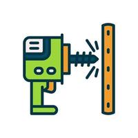 drill machine icon for your website, mobile, presentation, and logo design. vector