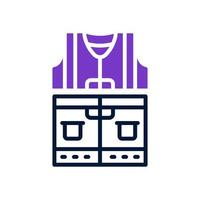 vest icon for your website, mobile, presentation, and logo design. vector