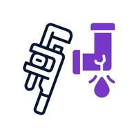 pipe wrench icon for your website, mobile, presentation, and logo design. vector