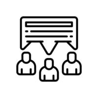discussion icon for your website, mobile, presentation, and logo design. vector
