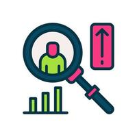 search analytic icon for your website, mobile, presentation, and logo design. vector