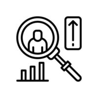 search analytic icon for your website, mobile, presentation, and logo design. vector