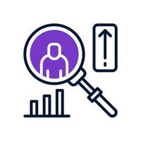 search analytic icon for your website, mobile, presentation, and logo design. vector