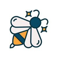 icono de abeja para su sitio web, móvil, presentación y diseño de logotipo. vector