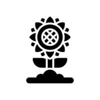 sunflower icon for your website, mobile, presentation, and logo design. vector