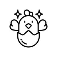 icono de pollo para su sitio web, móvil, presentación y diseño de logotipo. vector