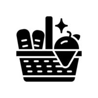 picnic basket icon for your website, mobile, presentation, and logo design. vector