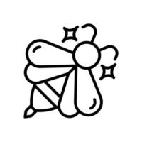 icono de abeja para su sitio web, móvil, presentación y diseño de logotipo. vector