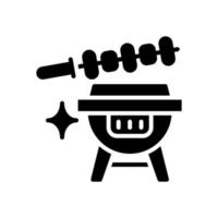 icono de barbacoa para su sitio web, móvil, presentación y diseño de logotipo. vector