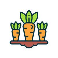 carrot icon for your website, mobile, presentation, and logo design. vector