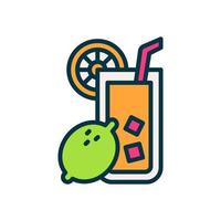 icono de limonada para su sitio web, móvil, presentación y diseño de logotipo. vector