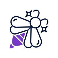 icono de abeja para su sitio web, móvil, presentación y diseño de logotipo. vector