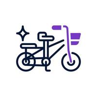 icono de bicicleta para su sitio web, móvil, presentación y diseño de logotipo. vector