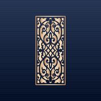 decorative elements border frame borders pattern islamic pattern files dxf Laser cut panel template cnc files - Jali design for graphic and CNC router vector