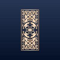 decorative elements border frame borders pattern islamic pattern files dxf Laser cut panel template cnc files - Jali design for graphic and CNC router vector