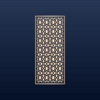 decorative elements border frame borders pattern islamic pattern files dxf Laser cut panel template cnc files - Jali design for graphic and CNC router vector