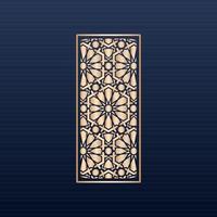 decorative elements border frame borders pattern islamic pattern files dxf Laser cut panel template cnc files - Jali design for graphic and CNC router vector