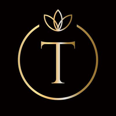 M&S Initial logo. Ornament ampersand monogram golden logo Stock Vector