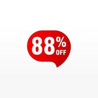 88 discount, Sales Vector badges for Labels, , Stickers, Banners, Tags, Web Stickers, New offer. Discount origami sign banner.