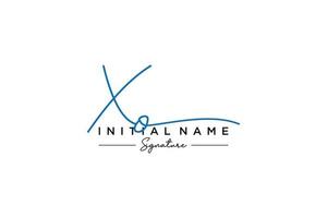 Initial XO signature logo template vector. Hand drawn Calligraphy lettering Vector illustration.