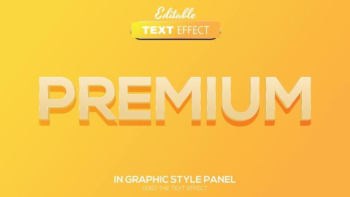 3D editable text effect premium theme