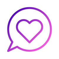 massage icon gradient purple pink style valentine illustration vector element and symbol perfect.