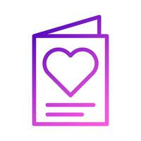 icono de papel degradado púrpura rosa estilo san valentín ilustración vector elemento y símbolo perfecto.