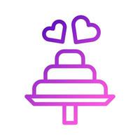 cake icon gradient purple pink style valentine illustration vector element and symbol perfect.