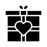 regalo icono degradado sólido San Valentín ilustración vector elemento y símbolo perfecto.