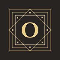 Creative Letter O Logo with Elegant and Stylish Luxury Concept. Initial Luxurious Logo Template vector