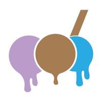 Ice cream icon logo design vector