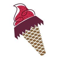 Ice cream icon logo design vector