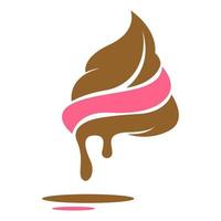 Ice cream icon logo design vector