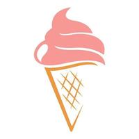 Ice cream icon logo design vector