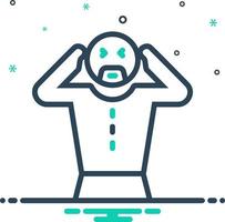mix icon for unable vector