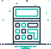 mix icon for calculate vector