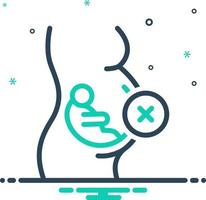 mix icon forabortion vector
