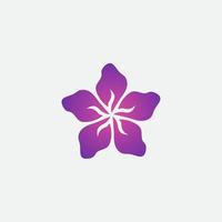 Flower logo template with gradient colors, easy to create and suitable for companies in vector eps format