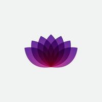 plantilla de logotipo de flores con colores degradados, fácil de crear y adecuada para empresas en formato vectorial eps vector