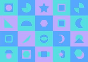 Seamless geometric pattern in pastel colors. Vector illustration.