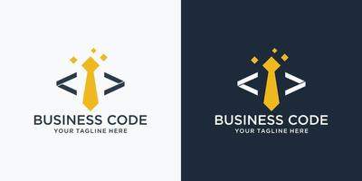 Programming Code technology logo vector template