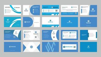 Creative clean business card template design. Name card design. Set of modern business card print templates