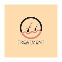 Hair treatment logo hair transplantation logo,removal logo vector image design illustration