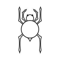 Spider icon vector