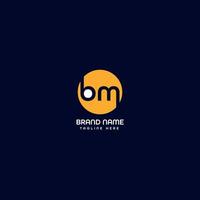bm letter logo vector
