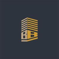 BB initial monogram real estate logo ideas vector