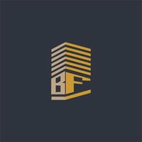 BF initial monogram real estate logo ideas vector